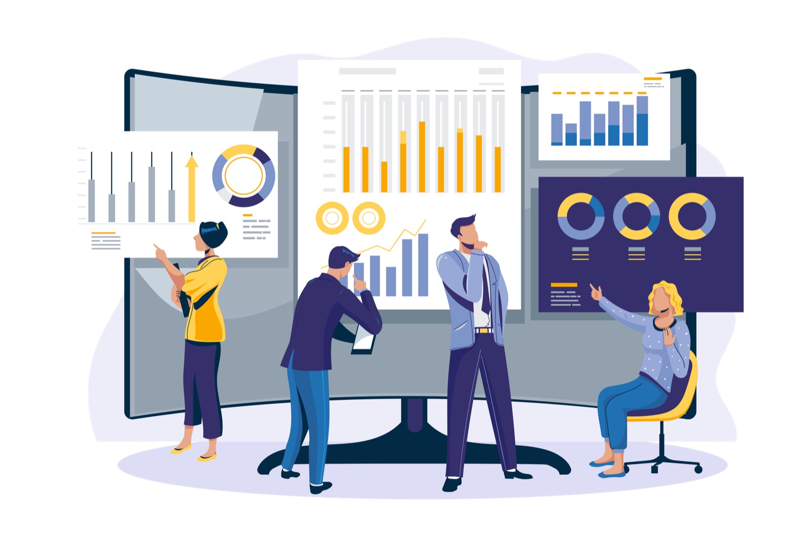 Software UI/UX Design illustration